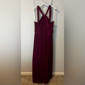 David’s Bridal Halter Style Chiffon Dress